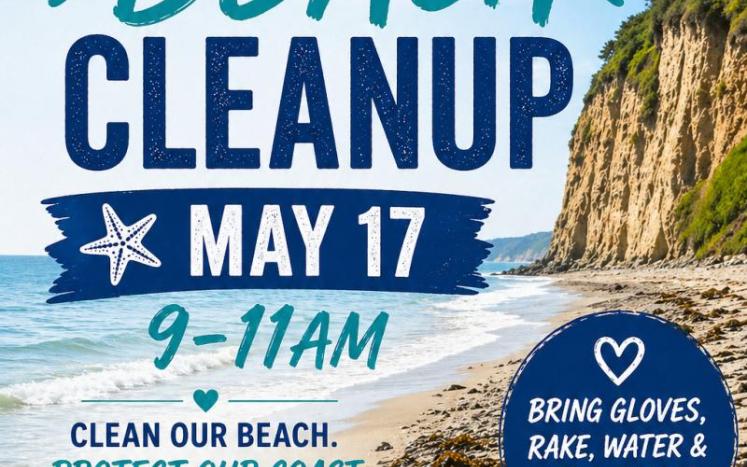 Sea Cliff Beach Cleanup Day, Sunday, May 17, 2026